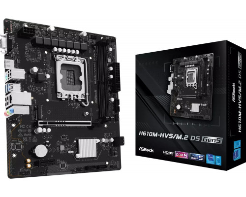 Intel H610 ASRock H610M-HVS/M.2 D5 GEN5