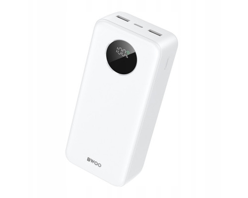 BWOO Power  22,5W 30000 mAh  wyświetlaczem LCD White