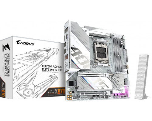 GIGABYTE X870M AORUS ELITE WIFI7 ICE AMD X870 Gniazdo AM5 micro ATX