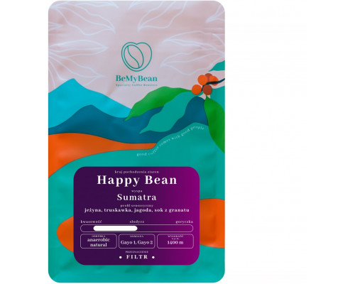 BeMyBean - kawa ziarnista Sumatra Happy Bean Filter 250 g
