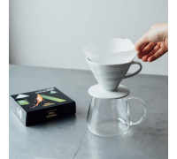 Hario - Filtry papierowe Meteor - V60-02 - 50 sztuk