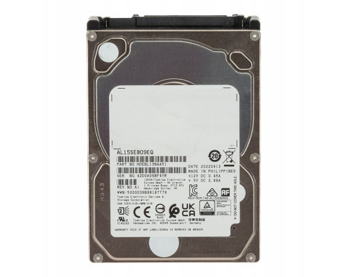 Toshiba dysk twardy 900 GB 10500 RPM 128 MB 2.5" SAS (AL15SEB09EQ)