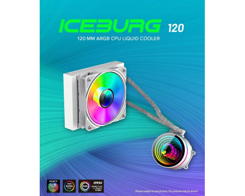 GameMax Gamemax CPU Liquid Cooler | ICEBURG 120 WT | Intel, AMD