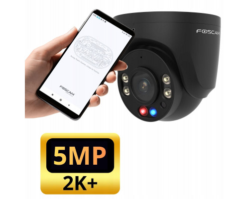 Foscam do monitoringu Foscam W5EP 5MP POE Czarna