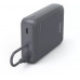 Hama HAMA POWER PACK TRAVEL Z WBUDWANYM KABLEM 10000 mAh 2x USB-C, Grey