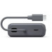 Hama HAMA POWER PACK TRAVEL Z WBUDWANYM KABLEM 10000 mAh 2x USB-C, Grey