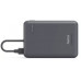 Hama HAMA POWER PACK TRAVEL Z WBUDWANYM KABLEM 10000 mAh 2x USB-C, Grey