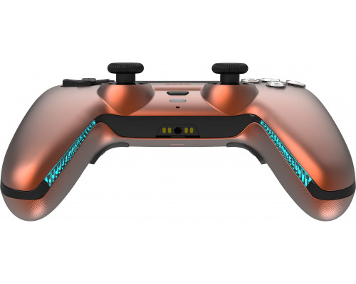Pad Deltaco Deltaco Gaming GAM-199-ORANGECOPPER kontroler gier Orange, Brąz Bluetooth/USB Gamepad PlayStation 5, PC, Android, iOS