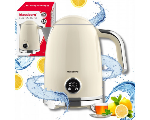 Klausberg CZAJNIK ELEKTRYCZNY 1,7L Z TERMOMETREM LED KLAUSBERG KB-9028 RETRO