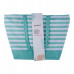Alpina Alpina - Bag plażowa w paski 49,3x16x34 cm (Turkusowy / White)
