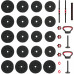 vidaXL vidaXL Zestaw hantli 4 w 1 40kg Black i red