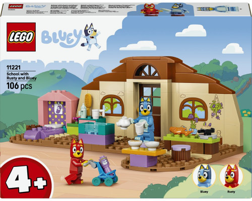 LEGO Bluey Szkoła z Ryżykiem i Blue (11221)