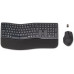HP 680 Comfort Dual-Mode Keyboard and Mouse Combo klawiatura Dołączona myszka Dom RF Wireless + Bluetooth AZERTY Belgijski czarny