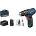 Bosch GSB 12V-15 12 V 2 x Battery 2 Ah