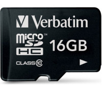 SD  Verbatim MicroSDHC 16 GB Class 10  (44010)