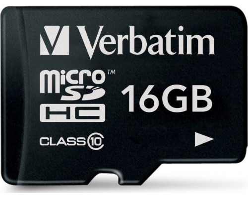 SD  Verbatim MicroSDHC 16 GB Class 10  (44010)