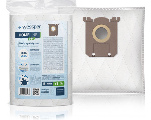 Wessper do Philips, AEG, Electrolux, S-Bag - synthetic 12 pcs. + filter