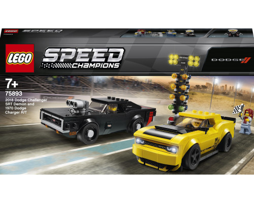 LEGO Speed Champions 2018 Dodge Challenger SRT Demon i 1970 Dodge Charger R/T (75893)