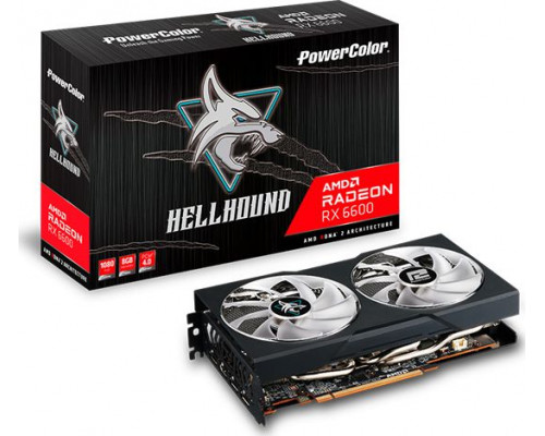 Power Color Radeon RX 6600 Hellhound 8GB GDDR6 (AXRX 6600 8GBD6-3DHL)