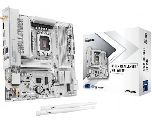 Intel B860 ASRock B860M CHALLENGER WIFI WHITE
