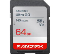 SD  SanDisk Ultra GO SDXC 64 GB Class 10 UHS-I V10 (SDSDUGN-064G-GN6IN)