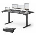 Gaming galds SENSE7 NOJO LIGHT Black 160 cm x 80 cm