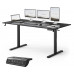Gaming galds SENSE7 NOJO LIGHT Black 160 cm x 80 cm
