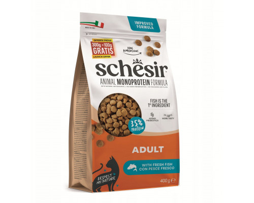 Schesir dla dorosłego kota ryby 400g worek