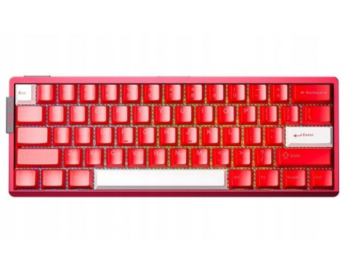 Aula Gasket AG60 Pro White+Red Aether magnetic Switch RGB (AUAG60P-WR-AM)