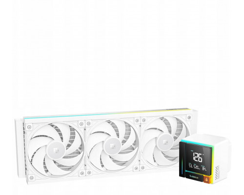 SilentiumPC Sudokoo Energlo 360 AiO Chłodzenie wodne, LCD-Display, ARGB - 360mm, White (R-ENR360-WHDSMC-GAS-1)
