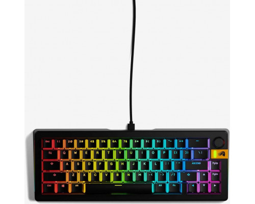 Glorious GMMK 3 Pro HE 75% Gaming-Klawiatura, Fox HE Switches - ISO Nordic, Black (GLO-KB-GMMK3-PRO-75-PB-HE-W-BLK-ND)