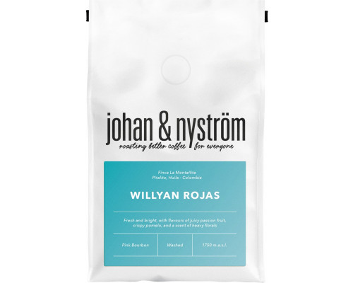 Johan & Nyström - kawa ziarnista Kolumbia Willyan Rojas Pink Bourbon Washed Filter 250 g (2101015533)