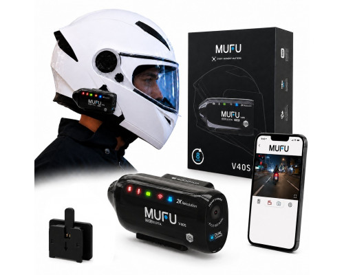 MUFU Motocyklowy V40S (2k) przód + tył (8h) + akcesoria (4711148726139)