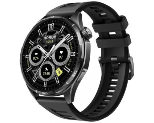 Smartwatch Honor Watch 6 3,71 cm (1.46") AMOLED 46.5 mm Cyfrowy 464 x 464 px Ekran dotykowy Black GPS (5502ACGP)