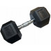Kubisport Hantla jednoręczna sześciokątna gumowana ciężarek solidny 17,5 kg (Kub_05-CB17/5HEX)