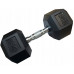 Kubisport Hantla jednoręczna sześciokątna gumowana ciężarek solidny 17,5 kg (Kub_05-CB17/5HEX)
