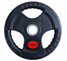 Kubisport Plate ciężar load olympic gumowe z uchwytami 10kg 10mm (Kub_05-CWRUB10)