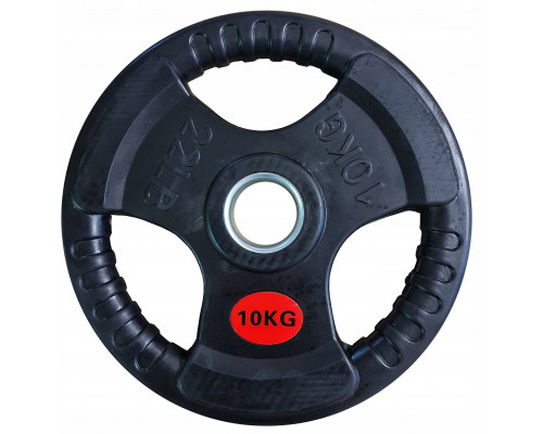 Kubisport Plate ciężar load olympic gumowe z uchwytami 10kg 10mm (Kub_05-CWRUB10)