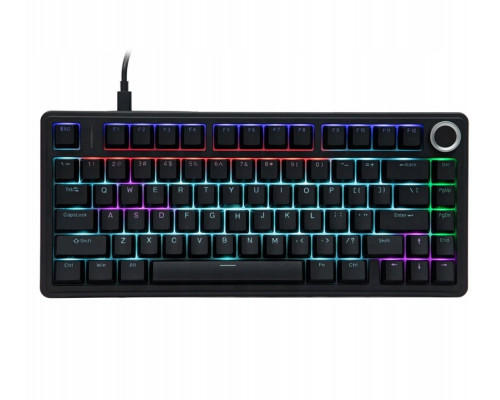 Aula Gasket F75 Black Red Switch 80 klawiszy RGB (AUF75-B-R)