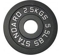 Kubisport Plate ciężar load olympic cast iron solidne 2,5 kg 50mm (Kub_05-CWSPE2/5)