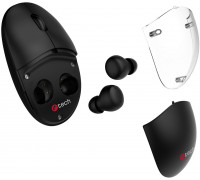 C-Tech Z TWS słuchawkami Dual mode WLM-21, bezprzewodowa, BT5.0 + 2,4GHz, 1600DPI, 3 przyciski, USB nano receiver, czarna (WLM-21BK)