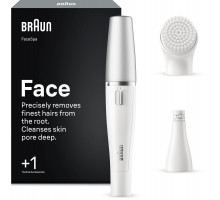 Braun Face Facial Epilator and Brush | | Number of power levels 1 | Wet & Dry | White/Silver (SE810)