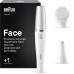 Braun Face Facial Epilator and Brush | | Number of power levels 1 | Wet & Dry | White/Silver (SE810)