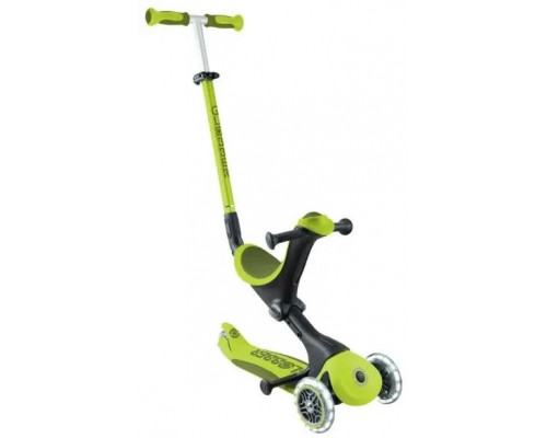 Globber Scooter Go Up Deluxe Lights, lime green, 748-606 (4100301-1489)