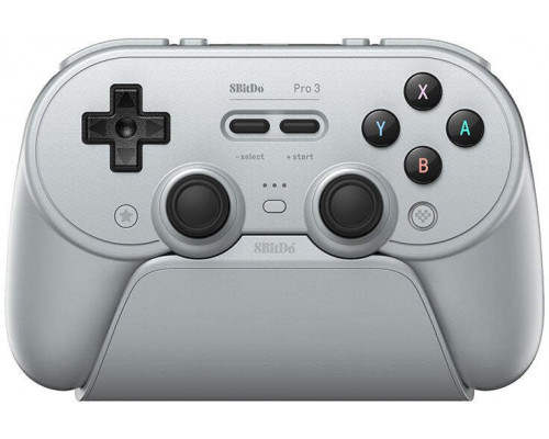 Pad 8BitUp to Pro 3 Bluetooth Gamepad Gray kontroler do gier PC/SWITCH szary (RET00854)