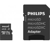SD  Philips MicroSDXC 64 GB Class 10 UHS-I/U1 A1 V10 (FM64MP45B/10)