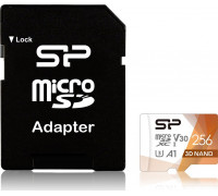 SD  Silicon Power Superior Pro Colorful MicroSDXC 256 GB Class 10 UHS-I/U3 A1 V30 (SP256GBSTXDU3V20AB)