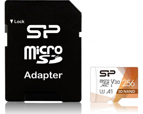 SD  Silicon Power Superior Pro Colorful MicroSDXC 256 GB Class 10 UHS-I/U3 A1 V30 (SP256GBSTXDU3V20AB)