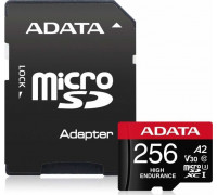 SD  ADATA High Endurance MicroSDXC 256 GB Class 10 UHS-I/U3 A2 V30 (AUSDX256GUI3V30SHA2-RA1)