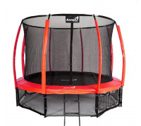 Garden Trampoline Jumpi Garden Maxy Comfort Plus With inner mesh 12.5 FT 374 cm czerwona